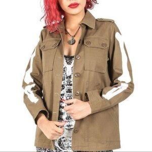 Iron Fist Bone In‎ Military Style Jacket Small NWT